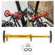 thumbnail image 4 of Portaequipajes trasero con varilla de extensión para ruedas de bicicleta plegable para transportar y caminar Oro plata, 4 of 9