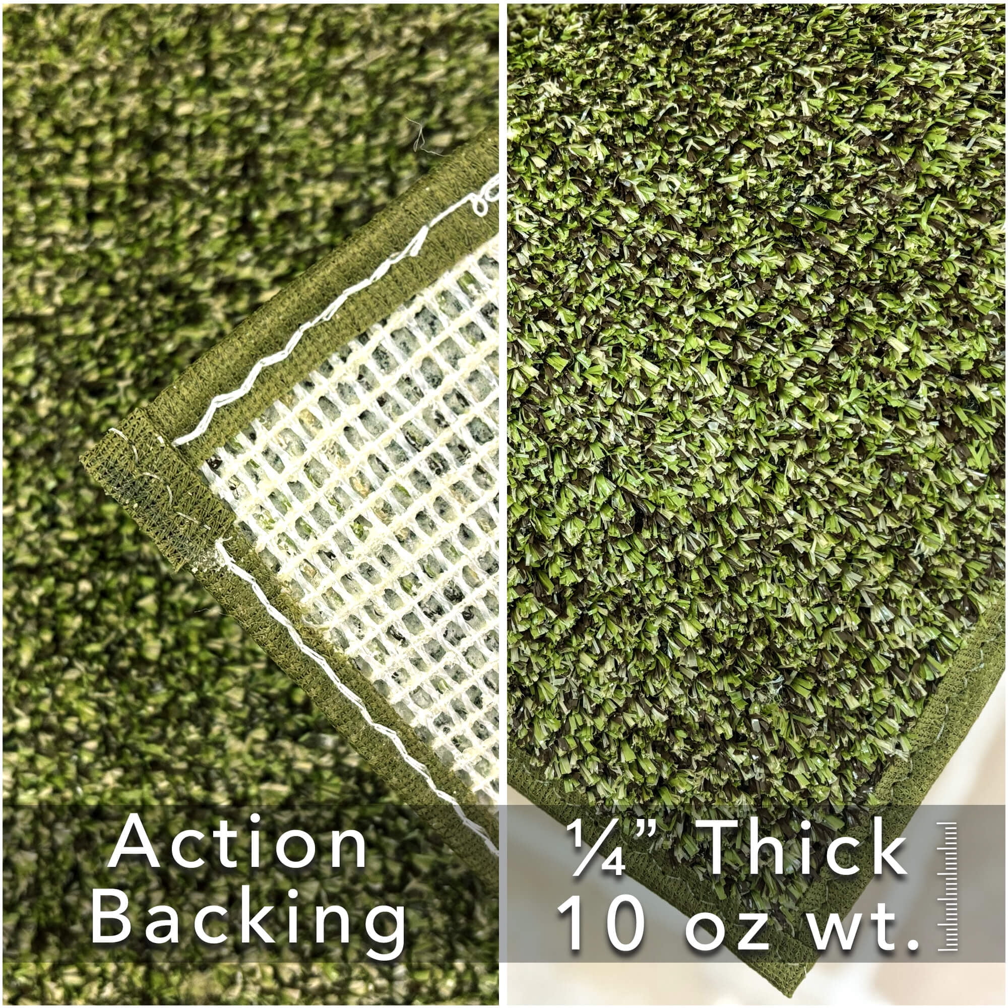 Koeckritz Rugs Premium 5'x8' Mossy Bark Indoor/Outdoor Turf Rug Ideal for Patios, Decks