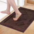 thumbnail image 2 of Unique Bargains Cute Heart Pattern Bath Rugs Mat Soft Absorbent Bath Rugs Brown 20" x 32", 2 of 7