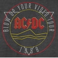 thumbnail image 5 of AC/DC Grey Soft Hand Tee Shirt T-shirt Blow Up Your Video Tour-Medium, 5 of 7