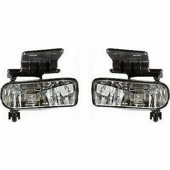 CarLights360: For Chevy Silverado 3500 Fog Light 2001 2002 Driver and Passenger Side Pair DOT Certified GM2592113   GM2593113