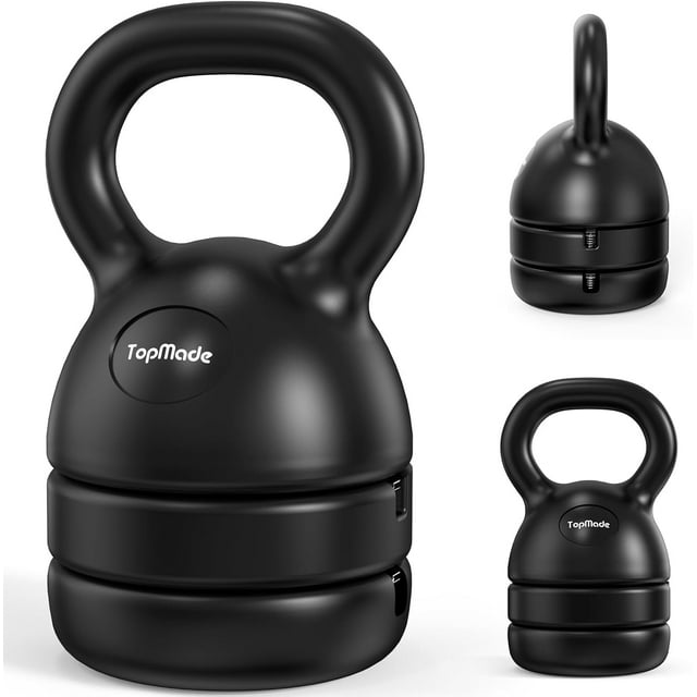 Kettlebell Weight Set, Cast Iron Adjustable Kettlebell Set Strength Training Exercise 10lb-40lb Kettle Ball Handle Grip Free Weightlifting Kettlebel for Men Women Workout Home Gym Fitness Core