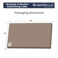 thumbnail image 7 of Grain Wood Furniture Montauk Solid Wood 63" Dining Table, Rustic Walnut Finish, 7 of 7