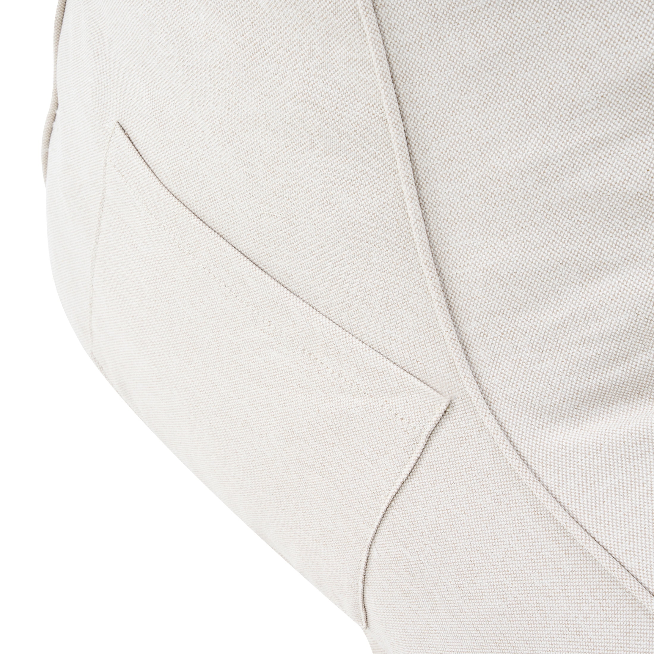Christopher Knight Home 52" Outdoor Patio Bean Bag Chair, Shredded Foam Fill Lounger, Beige, Set of 2