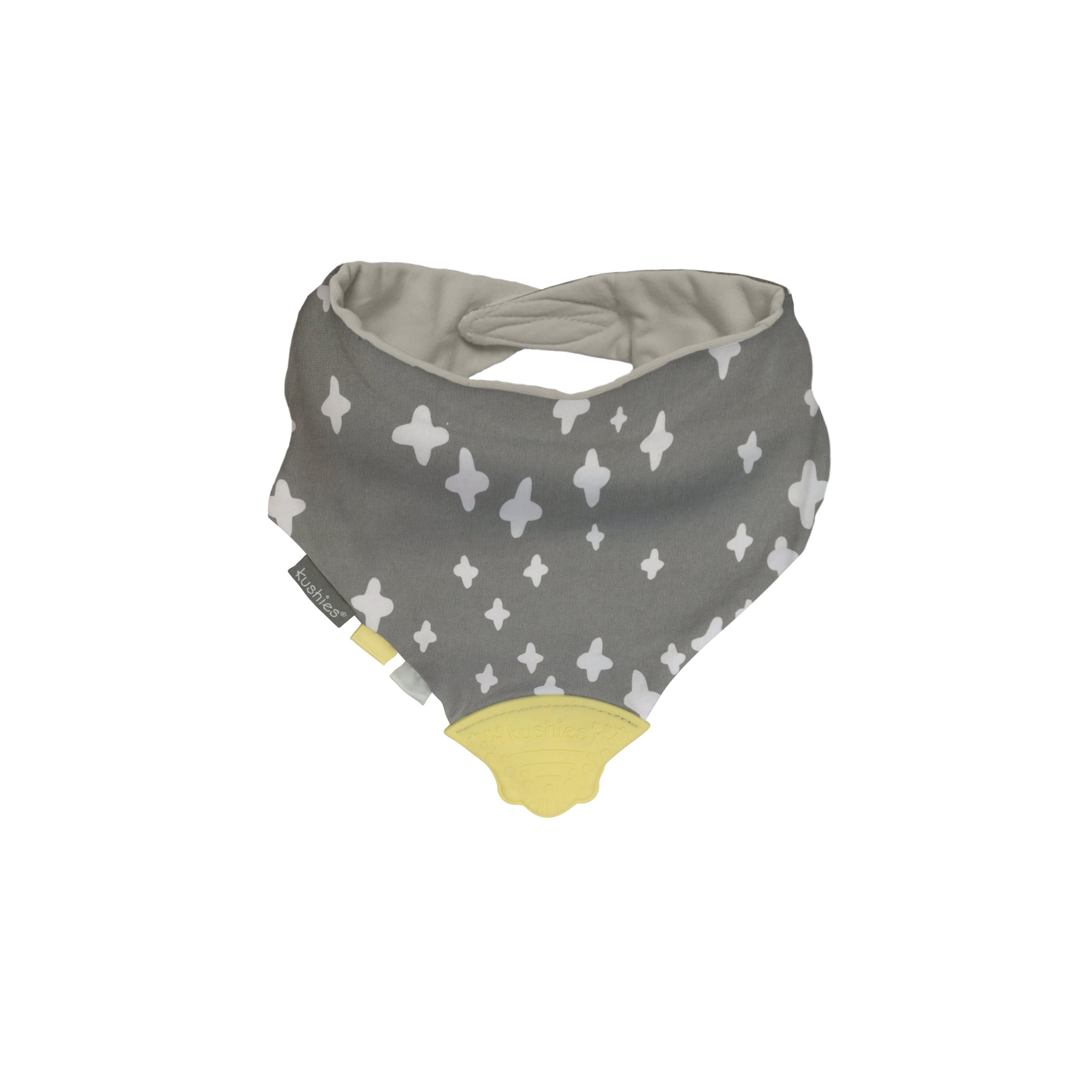 Kushies Chewbib Bandana Bib with Teether 6M+ Spaced Out