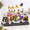 Flying Reindeer, variant on Christmas Village Ferris Wheel Carousel Music Decoration, Amusement Park Themed Animated Holiday Display