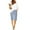 Blue, variant on Spring Summer Shorts for Women Solid Color Front Pocket Drawstring Tie Button Casual Bermuda Blue XXL