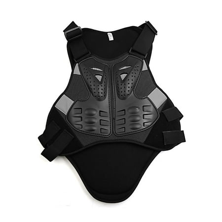 Black Adult Motorcycle Protective Body Armor Vest Guard Protector Jacket Gear
