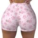 thumbnail image 2 of Balery Cute Pig Pantalones cortos de entrenamiento estampados para mujer, sin costuras, ajustados, para gimnasio, yoga, correr, deportes, ejercicio activo, fitness.-XX-Large, 2 of 8