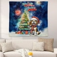 thumbnail image 2 of Merry Christmas and Happy New Year Santa Beagle Holiday Xmas Winter 2025 Tapestry Beagles Dog Lover Gifts Idea Wall Hanging Backdrop Home Decor - 00024, 2 of 5