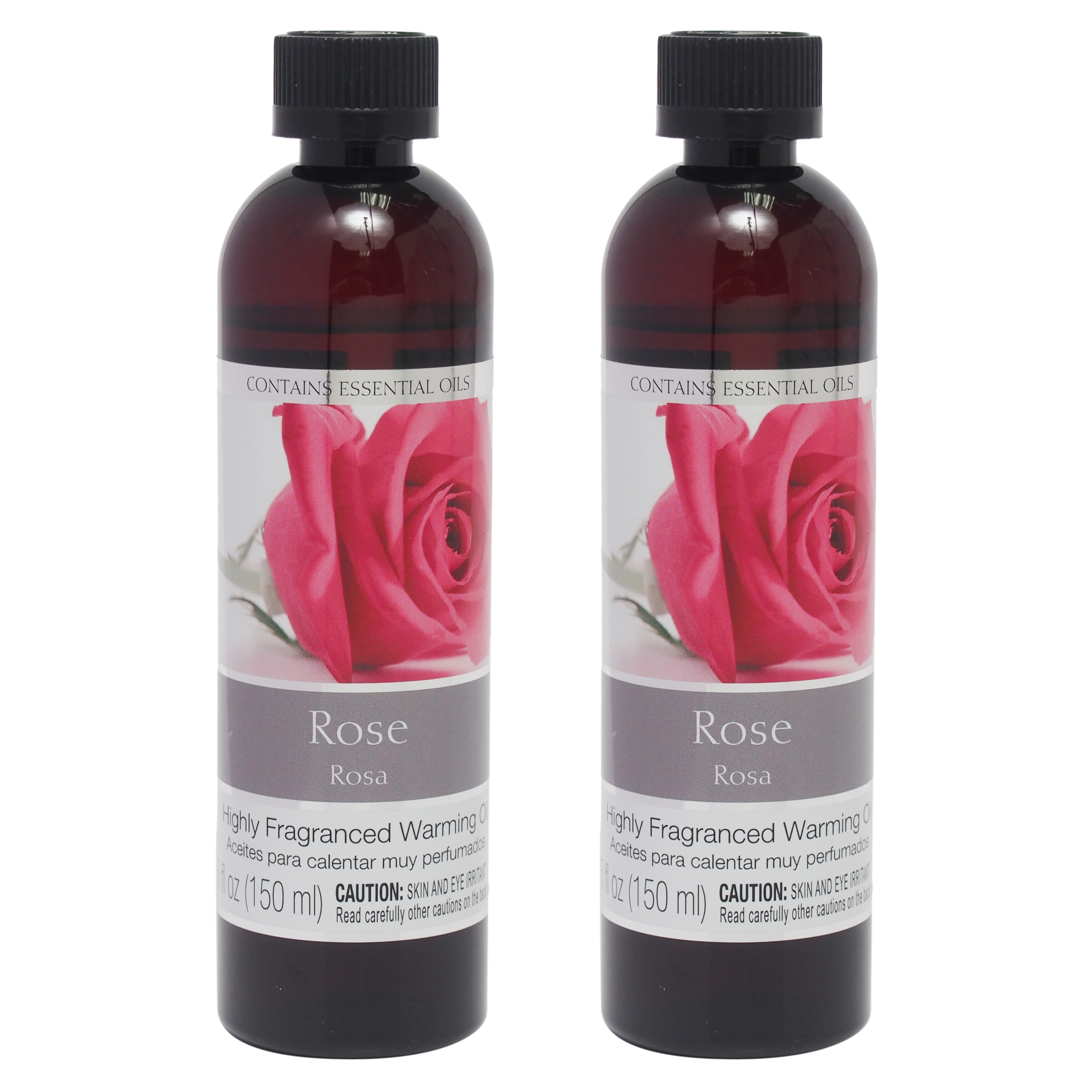 Hosley Set of 2, 5 oz. Rose Fragrance Warming Oils