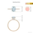 thumbnail image 6 of ANGARA Natural Cushion Cut 1.2 ct Aquamarine Engagement Ring with Diamonds in 14K Rose Gold for Women (Size-8x6mm) | March Birthstone, Anniversary, Jewelry Gift for Women | Natural Aquamarine Ring, 6 of 11