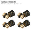 EEEkit 4 Set Garden Hose Quick Release Connect Coupler, Male and Female