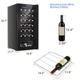 thumbnail image 5 of Zimtown 2.8cu.ft 28 Bottle Compressor Wine Cooler Freestanding Wine Fridge, 5 of 12