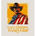 thumbnail image 5 of "Wanted" Cowboy With American Flag Adult Sand Long Sleeve Hoodie-Small, 5 of 6