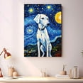 thumbnail image 2 of Dalmatian Dog Art Starry Night Paintings Van Gogh - Inspired Canvas - Contemporary Abstract Modern Dog Wall Décor - Dog Painting Canvas Canvas, 2 of 4