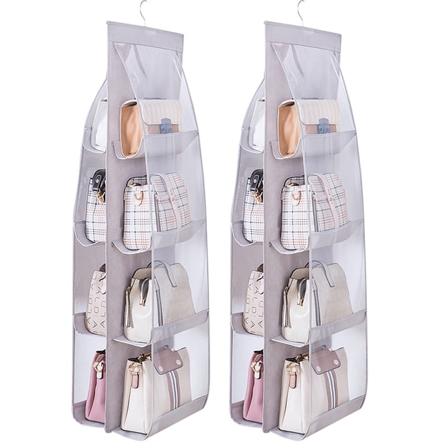 Organizador de bolsos colgante MURRI&MURRDI para armario (2 grises)