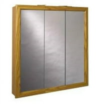 24 In. Oak Mdf Triview Medicine Cabinet K24
