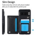 thumbnail image 2 of Dteck for Google Pixel 9 Pro XL Case with Card Holder,Magnetic Back Flip Case for Pixel 9 Pro XL Wallet Case for Women,Protective Case Phone Case for Google Pixel 9 Pro XL,Black, 2 of 6