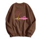 thumbnail image 1 of Moda mujer cuello redondo Casual Breast Cure estampado Harajuku estilo manga larga sudaderas Tops Pompotops gfhjh8737, 1 of 5