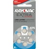60 Rayovac Extra Mercury Free Hearing Aid Batteries Size: 675