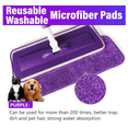 thumbnail image 3 of XYY Spray Mop, PMM with with Refillable Cartridge & Washable Microfiber Pad, Purple, 3 of 7