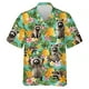 thumbnail image 3 of Camisas con estampado 3D de animales lindos y gráficos de mapache kawaii para hombres, camisas de playa, blusas casuales de manga corta con solapa y botones para vacaciones, 3 of 5