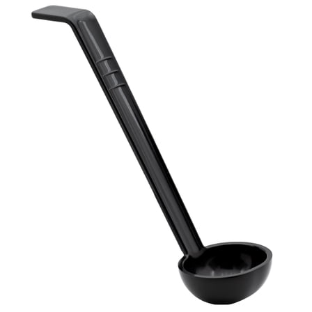 .75 oz. Black Plastic Ladle, Pack of 6
