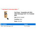 thumbnail image 2 of Fuel Pump - Compatible with 2004 - 2006 Volkswagen Golf 1.9L 4-Cylinder BEW 2005, 2 of 2