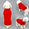 thumbnail image 3 of Lovebay Turtleneck Knitted Dog Sweaters Winter Outfits Knitwear Pet Coats Cat Clothes Red L, 3 of 6