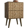 thumbnail image 1 of Manhattan Comfort Liberty 2.0 2 Drawer Nightstand in Brown, 1 of 8