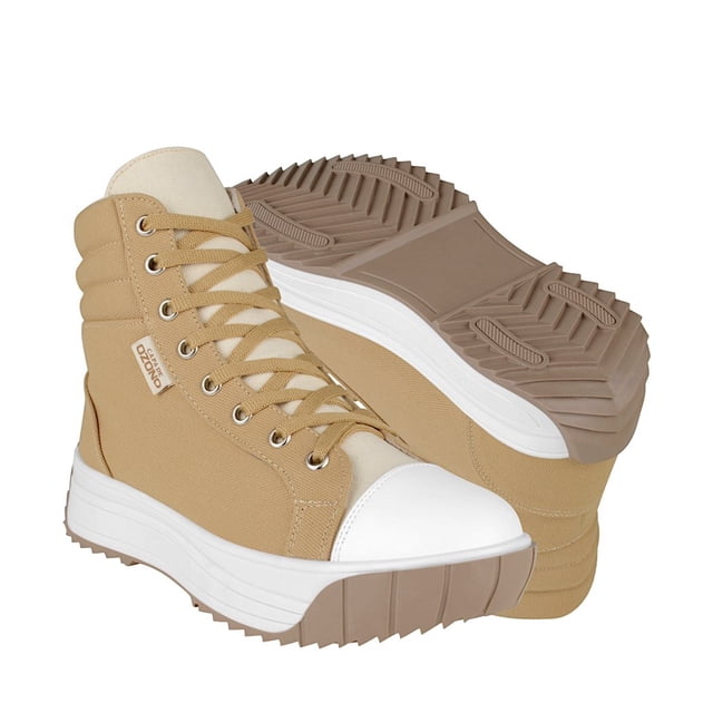 TENIS CASUALES DAMA CAPA DE OZONO 626101 TEXTIL BEIGE Capa De Ozono 626101