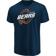 Men's Majestic Navy Chicago Bears Pigskin Classic T-Shirt