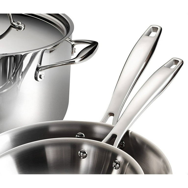 Tramontina Gourmet Tri-Ply Clad 10-Piece Stainless Steel Cookware