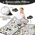 thumbnail image 3 of Multicolor Christmas Pattern Toddler Nap Mats for Kids Preschool,60"x20" Sleeping Mat Bag or Kids,Toddler Sleeping Bag,Toddler Nap Mat or Daycare, 3 of 6