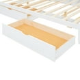 thumbnail image 4 of Queen Size Platform Bed In White With Twin Xl Trundle And 2 Spacious Storage Drawers - Maximize Bedroom Space Generous Underwear Enhance Your Lingerie, 4 of 7