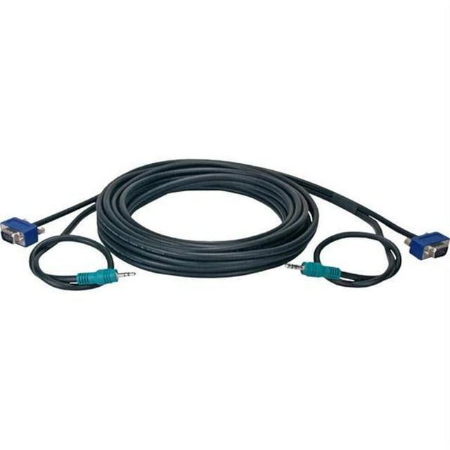35' High Performance Ultrathin Vga/Qxga Hdtv/Hd15 Cable With Audio