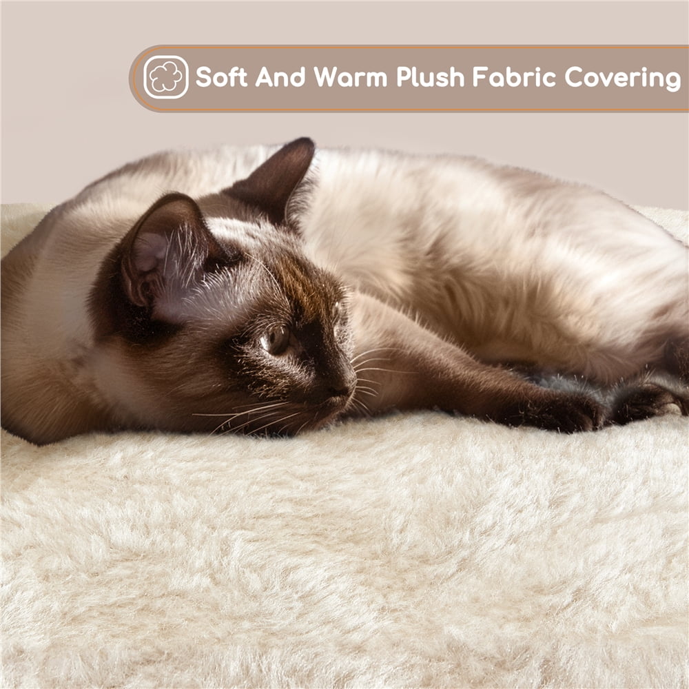 Yaheetech 42″H Big Condo Cat Tree with Scratching Post for Kittens, Beige