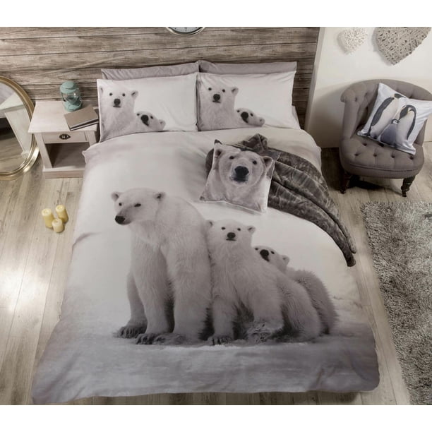 Ropa de Cama Osos Polares Blancos Queen Duvet Cover / Comforter Cover Bed Set - Mother