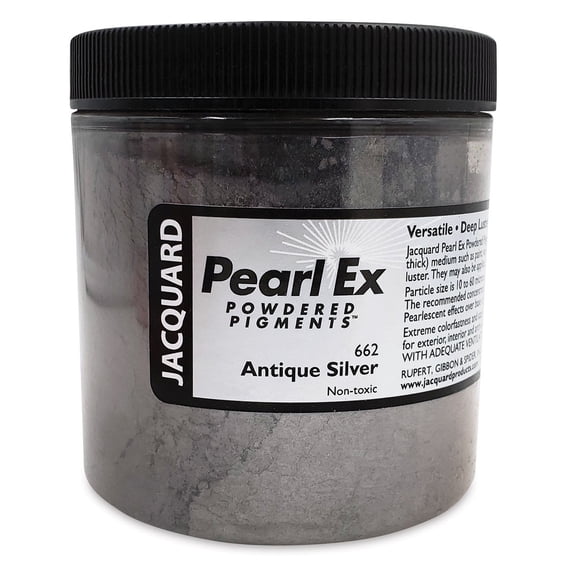 Jaquard Pearl Ex Powdered Pigments 4oz-#662 Antique Silver