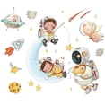 thumbnail image 5 of Vinil Decorativo Astronauta Nave Espacial Luna Niño Bebé Dara Baby VinDe252, 5 of 5