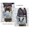thumbnail image 6 of FORMRS 16" Laptop Bag Carrying Sleeve Case with Handle Travel Shoulder Briefcase, Blue Hydrangeas Pattern, 6 of 8