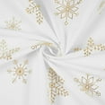 thumbnail image 4 of Christmas Tablecloth, Gold Snowflake Table Cloth, Xmas Sparkling Metallic Tablecloths for Dining Kitchen Winter Holiday, Waterproof Spill Proof Table Cover for Party Home Decor, Rectangle 60 x 84 inch, 4 of 5