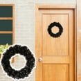 thumbnail image 3 of SSBSM 30/40cm Christmas Wreath Black Color Circle Ornament Holiday Party Scene Layout Decorative Props LED Glowing Wreath Merry Christmas Home Decoration Holiday Supplies, 3 of 8