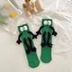 thumbnail image 1 of Xihbxyly Calcetines de Pareja Tomados de La Mano, Divertido Diseño Magnético, Estilo Muñeca 3D, Cómodos Calcetines de Tubo Medio, Material Transpirable, Perfectos para Parejas, Amantes o San Valentín, 1 of 1