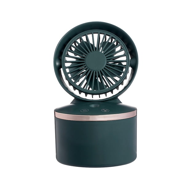 Ventilador de pulverización Ventilador de niebla eléctrico recargable de 280 ml Enfriador humidificador portátil ajustable de bajo ruido, verde Yuarrent HA004459-02B