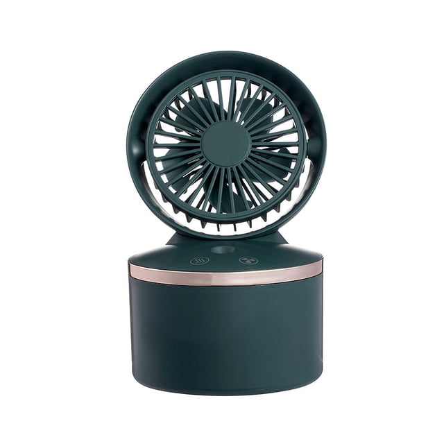 Kearding Ventilador de niebla de pulverización de agua portátil, miniventilador de mano recargable USB eléctrico, humidificador de aire acondicionado Electrodomésticos verde Kearding HA004459-02B