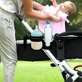 thumbnail image 4 of 3-in-1 Stroller Cup Holder with Bottle Bracket, Phone Holder & Drink Caddy - Universal Attachment for Prams, Pushchairs & Wheelchairs, Durable & Lightweight Design, 4 of 5