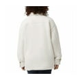 thumbnail image 3 of 32 Degrees Womens Cozy Fleece Shirt Jacket Oversized Cream XS/S, 3 of 5