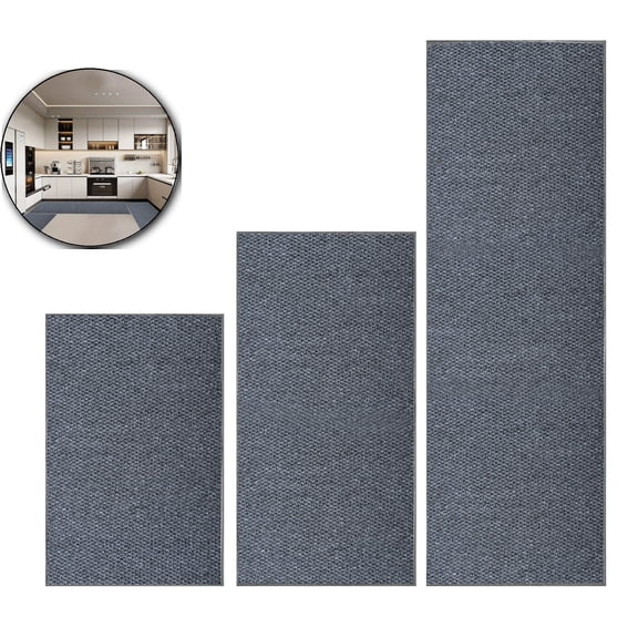 VQPeo 3-Pack Washable Kitchen Rugs and Mats Doormat Non Skid, Absorbent Rugs for Kitchen Floor Door Mat Kitchen Mats Front of Sink Hallway